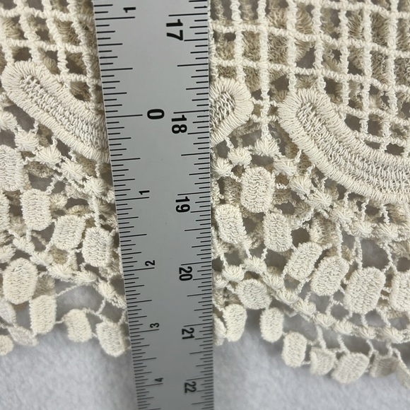 Liverpool Lace/Crochet Cardigan Size XL/1X Cream Beautiful Like New - Picture 11 of 11